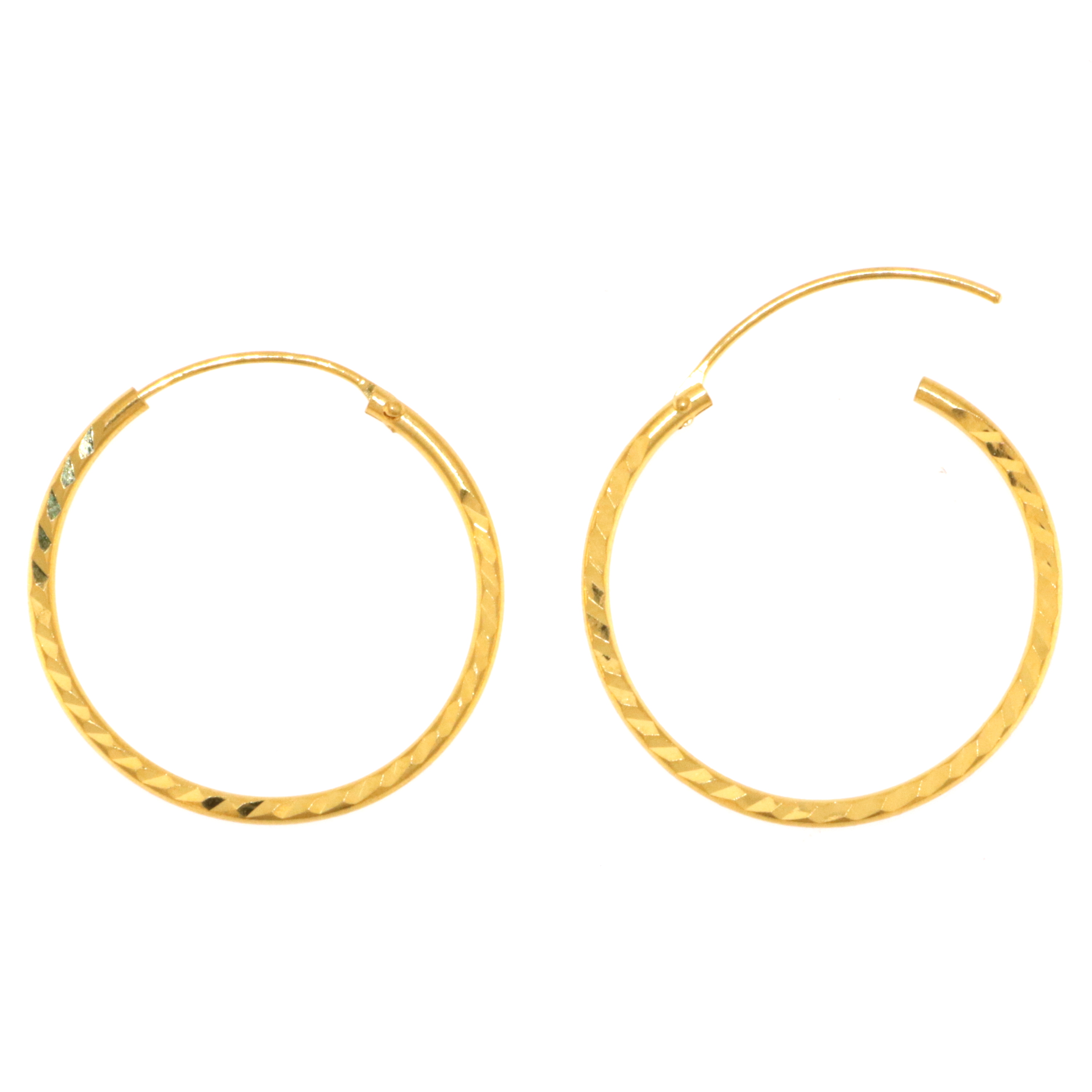 22ct Gold Hoop Earrings